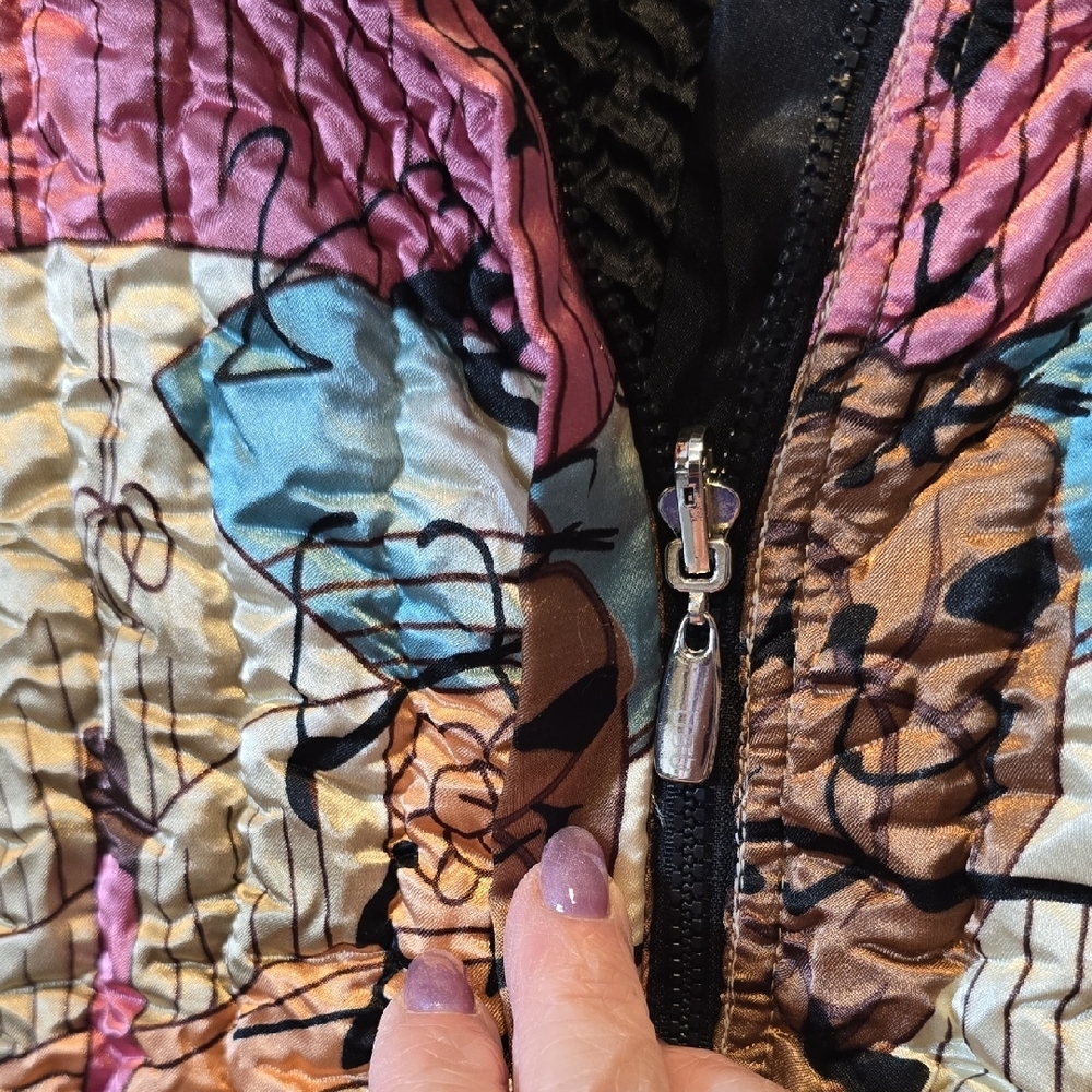 Ubu Reversible Multicolor Abstract Pattern & Blac… - image 4